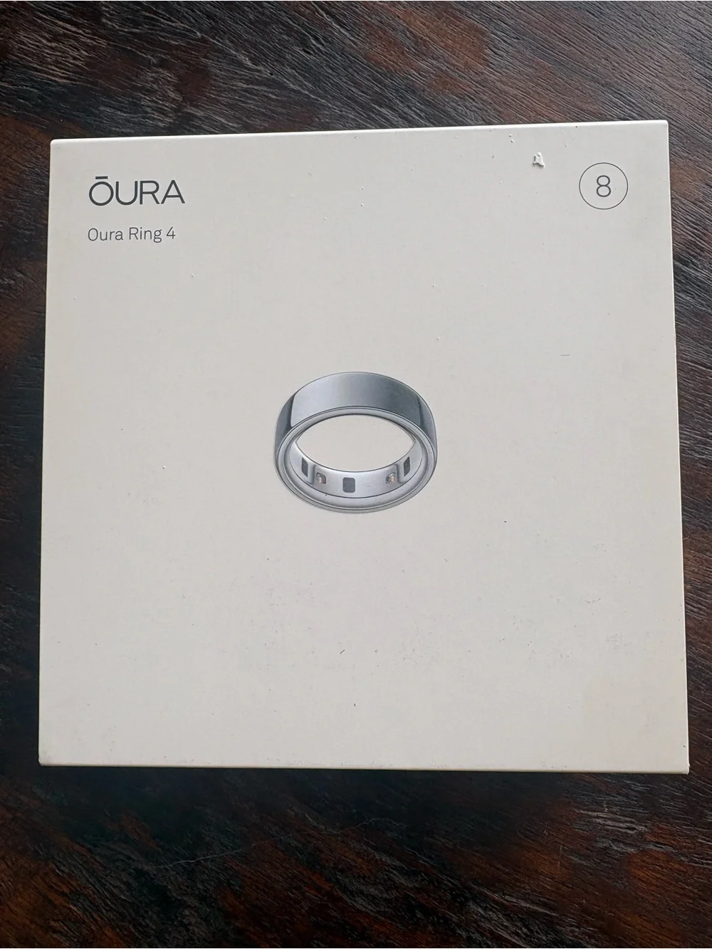 Oura Ring Packaging with Silver Accents - Oura